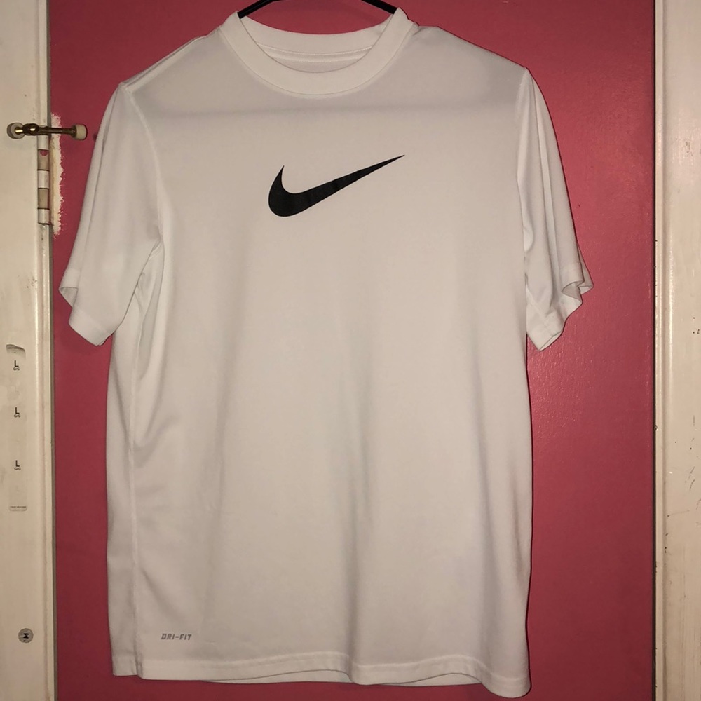 White nike with black logo